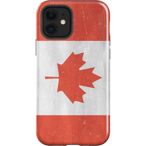 Canada Flag Distressed iPhone 12 Impact Case